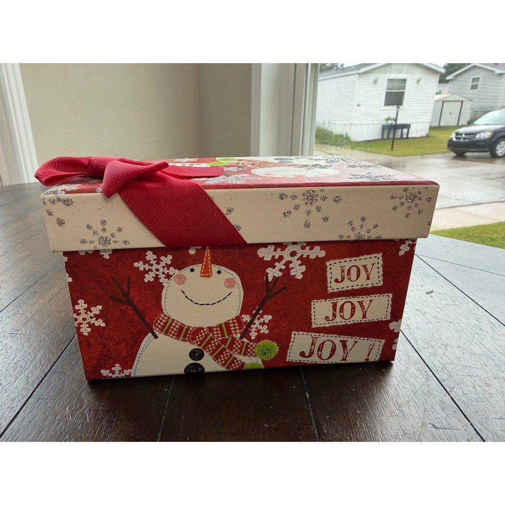Snowman Christmas Gift Box with Assorted Stationery Cards